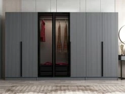 Woody Kledingkast | 100% Melamine | 18mm Dik | 315x210x52cm | Fume". -Emob 506MNR3122 20 202 eb13