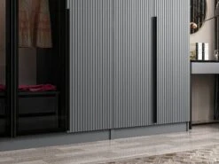 Woody Kledingkast | 100% Melamine | 18mm Dik | 315x210x52cm | Fume". -Emob 506MNR3122 20 204 1f81