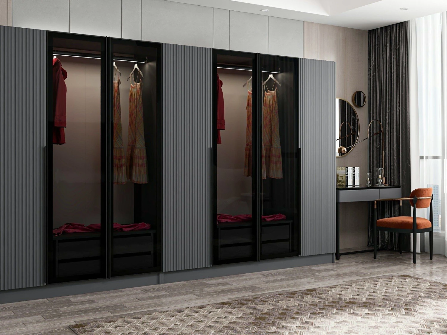 Fume Woody Mode Garderobe | 100% Melamine | 315x210x52 1 Fume Woody Mode Garderobe | 100% Melamine | 315x210x52