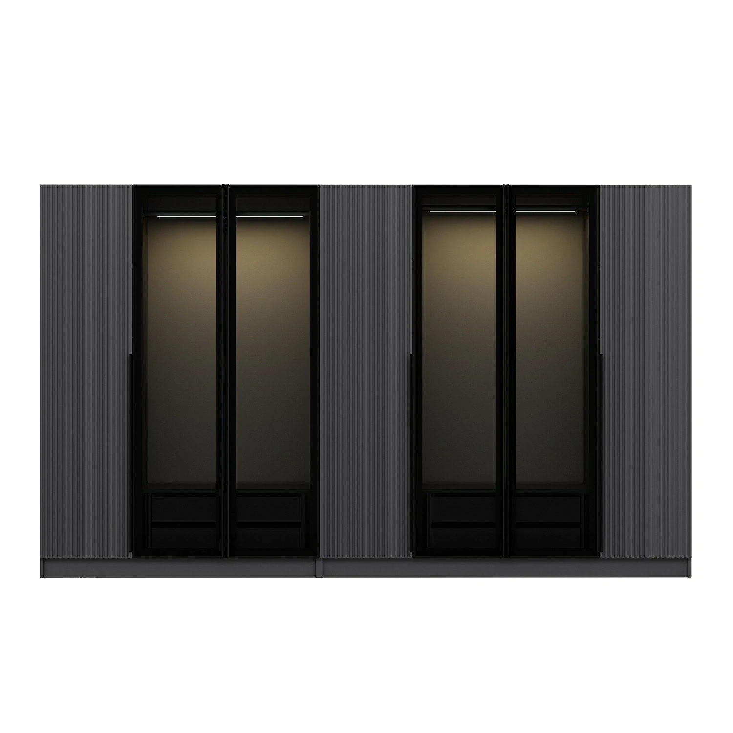 Fume Woody Mode Garderobe | 100% Melamine | 315x210x52 3 Fume Woody Mode Garderobe | 100% Melamine | 315x210x52 - Afbeelding 3