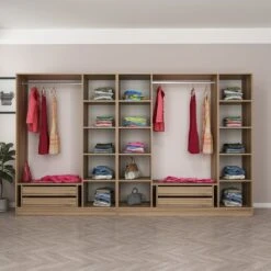 Woody Fashion Eiken Kledingkast - Ruim En Stijlvol -Emob 506MNR3127 20 205 a8df