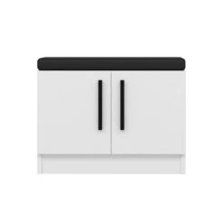 Moderne Witte Zaalstandaard | Woody Fashion | 100% Melamine | 60x42x37cm -Emob 506MNR3144 20 205 7b81