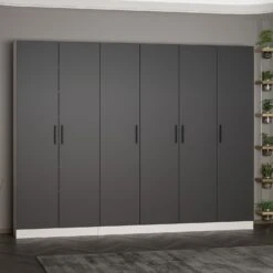 Moderne Antraciet Houten Kapstok