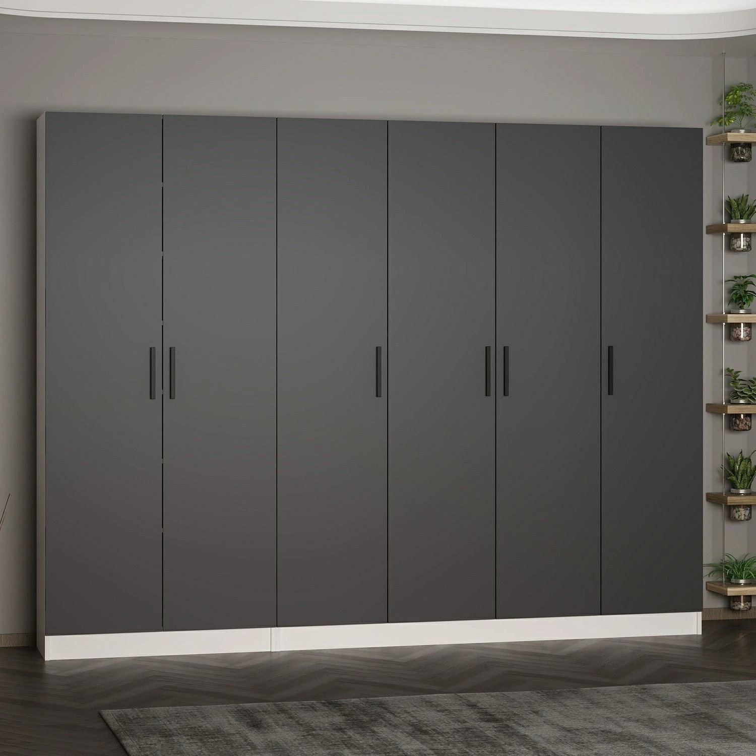 Moderne Antraciet Houten Kapstok 1 Moderne Antraciet Houten Kapstok