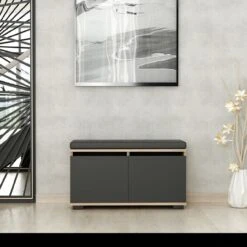 Woody Fashion Schoenenkast | 100% Melamine Noten Zwart -Emob 506MNR3330 20 203 f91b