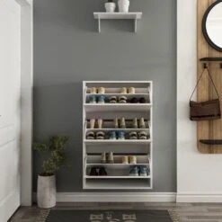 Woody Fashion Schoenenkast | 18mm Dik, 70x109x25cm | Wit -Emob 506MNR3331 20 203 7659