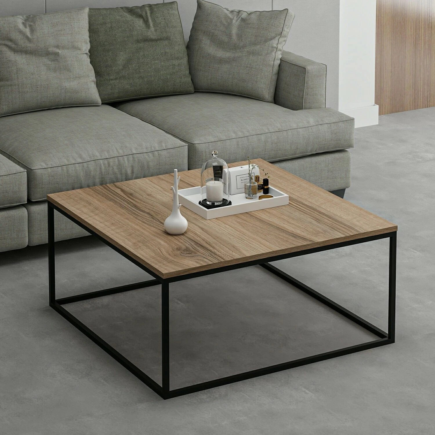 Stijlvolle Woody Fashion Salontafel, 100% Melamine Gecoat, 18mm Dik, 90x42x90cm, Dore 1 Stijlvolle Woody Fashion Salontafel, 100% Melamine Gecoat, 18mm Dik, 90x42x90cm, Dore