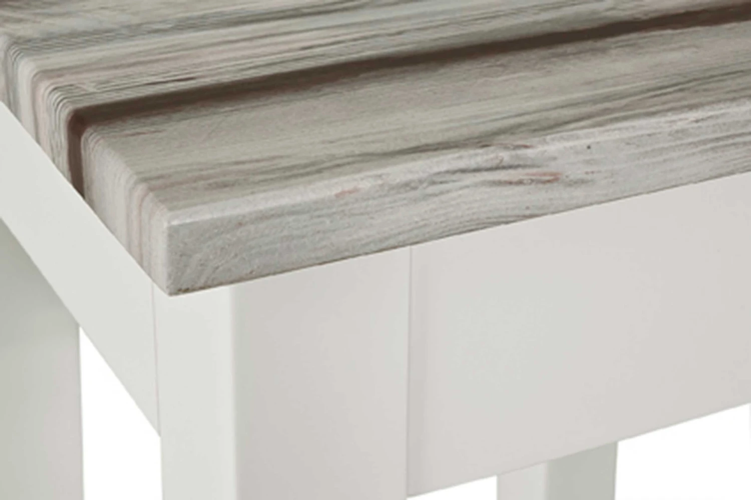 Bijzettafeltje Marik 30x30cm - Hoogglans Wit/grijs 3 Bijzettafeltje Marik 30x30cm - Hoogglans Wit/grijs - Afbeelding 3