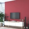 Wren TV-meubel | 100% Melamine Laag | 18mm Dikte | 180cm Breedte X 48cm Hoogte | Wit Notenhout