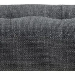 Halbankje Gloria Zwart Stalen Onderstel, Getuft 95x38x45 Cm - Antraciet -Emob 548C2143 5AEB 4420 A02A 1469CA0FB574 ad6f