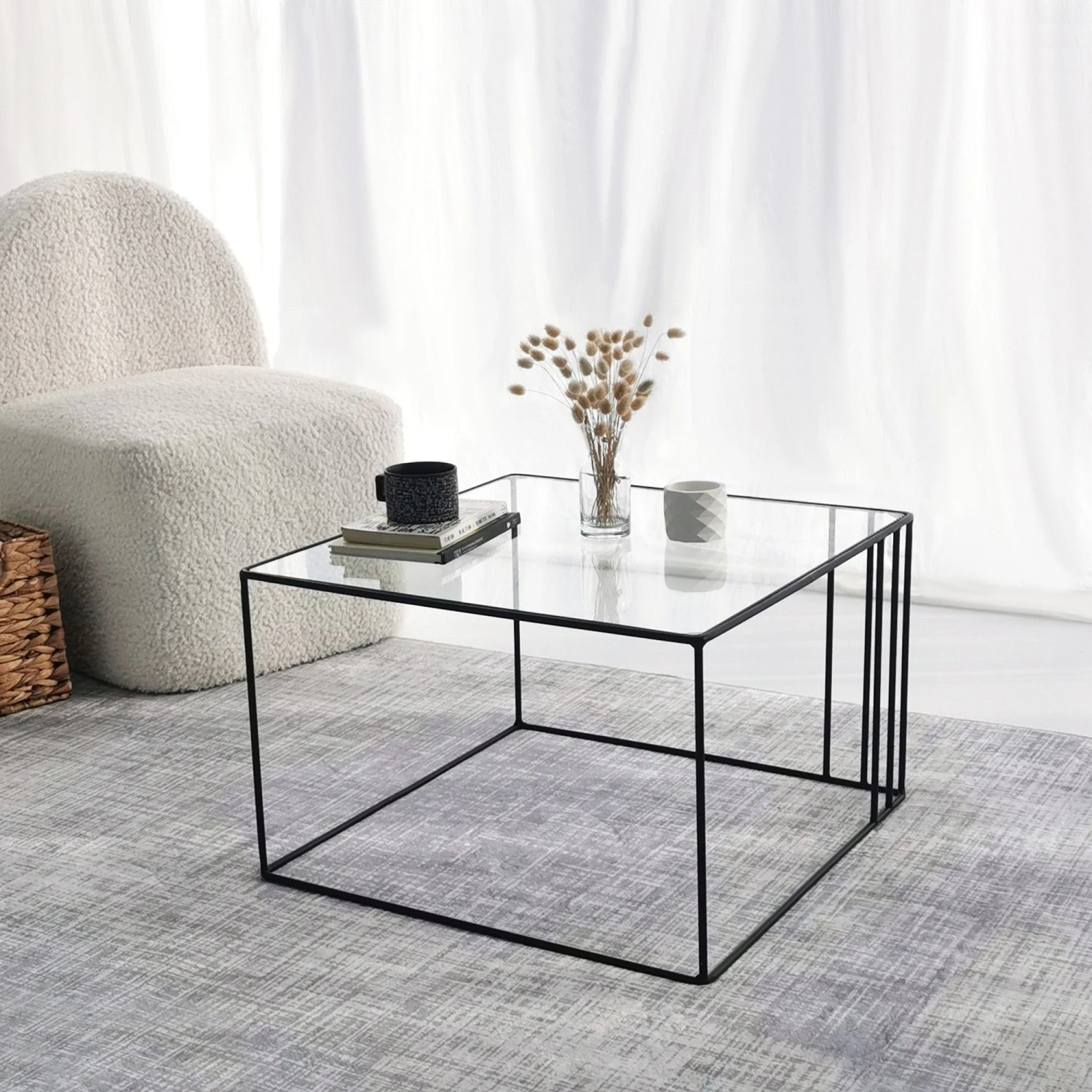 Locelso Salontafel | 100% Gehard Glas | Zwart 7 Locelso Salontafel | 100% Gehard Glas | Zwart - Afbeelding 7