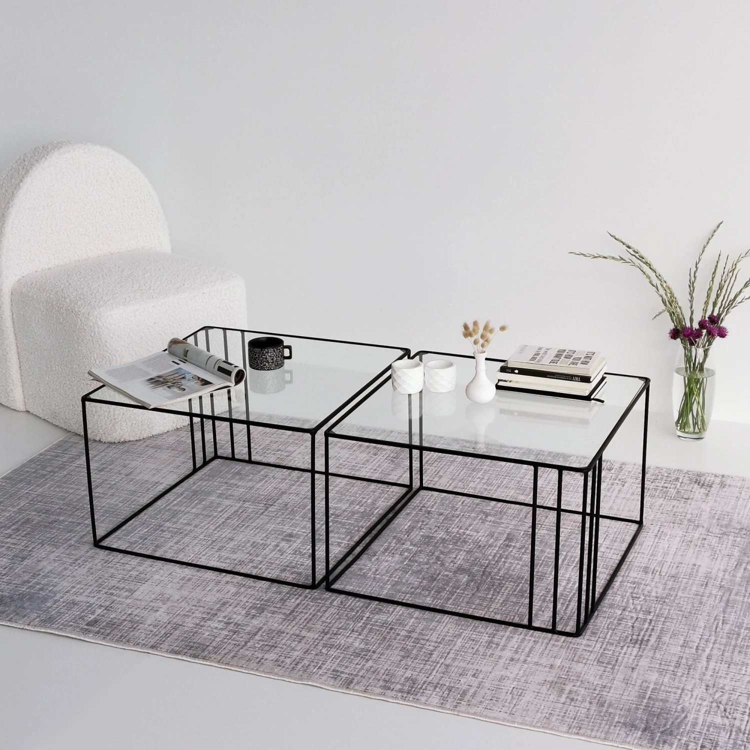 Locelso Salontafel | 100% Gehard Glas | Zwart 6 Locelso Salontafel | 100% Gehard Glas | Zwart - Afbeelding 6