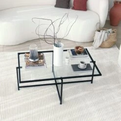 Locelso Salontafel | Gehard Glas | Metalen Poten | Zwart -Emob 552NOS1429 20 209 ac4b