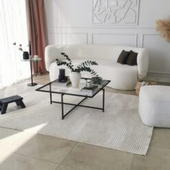 Locelso Salontafel | 100% Gehard Glas | Metalen Poten | Zwart -Emob 552NOS1430 20 206 0f42