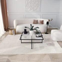 Locelso Salontafel | 100% Gehard Glas | Metalen Poten | Zwart -Emob 552NOS1430 20 207 a0ec