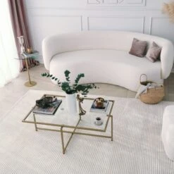 Locelso Salontafel | Gehard Glas | Metalen Poten | Goud -Emob 552NOS1431 20 206 611f