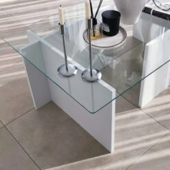 Locelso 100% Gehard Glazen Salontafel | Wit -Emob 552NOS1442 20 209 9ba3