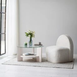 Locelso Salontafel | Massief Grenenhouten Frame | Wit -Emob 552NOS1456 20 202 2ca6