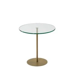 Locelso Bijzettafel | 100% Gehard Glas | Metalen Frame | Goud -Emob 552NOS1462 20 205 f7e5