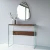 Locelso Commode Van Gehard Glas | Notelaar | 8mm Glas | Massief Grenen Frame