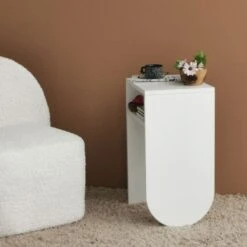 Locelso Bijzettafel | 18mm Dik | 40x59x30 Cm | Wit 9 Locelso Bijzettafel | 18mm Dik | 40x59x30 Cm | Wit -Emob 552NOS2241 20 203 19eb