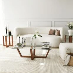 Locelso Salontafel | 100% Gehard Glas | Notelaar | 105x35x65 Cm -Emob 552NOS2247 20 204 81a3