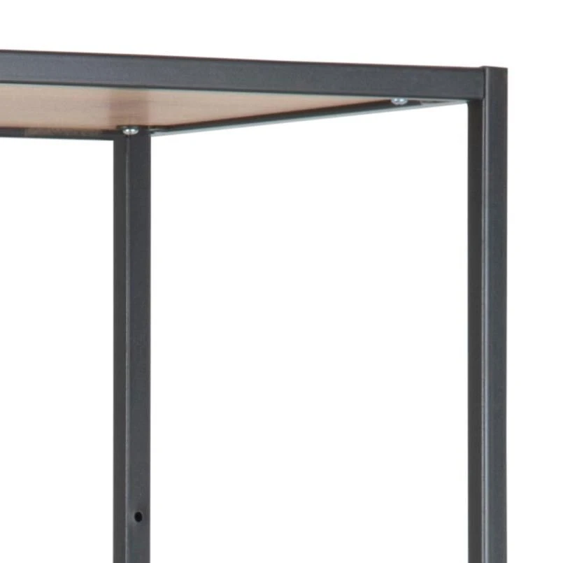 Wandrek Dover 77cm 4 Legplanken - Zwart/wilde Eik 4 Wandrek Dover 77cm 4 Legplanken - Zwart/wilde Eik - Afbeelding 4