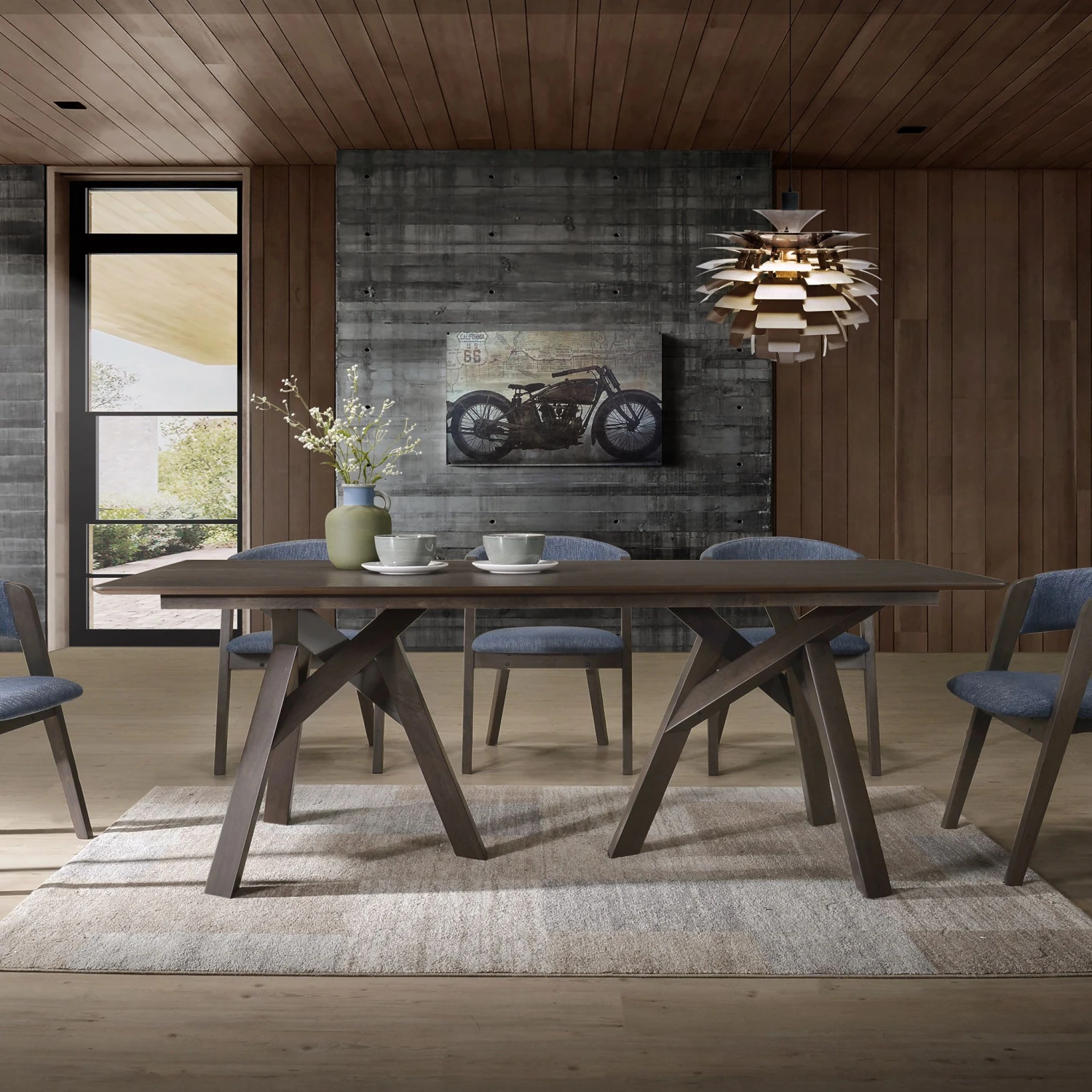 Eettafel Enric 200cm - Wengé 1 Eettafel Enric 200cm - Wengé