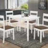 Tafelset Damir Met 4 Stoelen - Wit