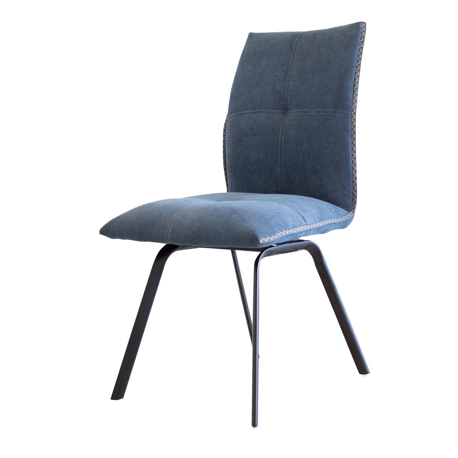 Eetkamerstoel Salerno - Blauw 1 Eetkamerstoel Salerno - Blauw