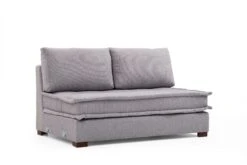 Hoekbank Artie | Beuken/Chipboard Frame | Lichtgrijs Polyester | 296x350x190cm -Emob 560ARE1179 20 2013 8946