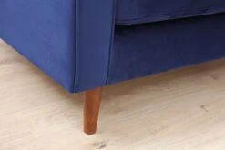 Comfortabele En Stijlvolle 3-zitsbank | Marineblauw | 215cm Lengte | Beukenhouten Frame -Emob 560ARE1333 20 204 b505