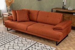 3-zits Slaapbank | Comfortabel En Stijlvol | Beukenhouten Frame | Oranje Kleur -Emob 560ARE1356 20 203 66d7