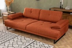 3-zits Slaapbank | Comfortabel En Stijlvol | Beukenhouten Frame | Oranje Kleur -Emob 560ARE1356 20 206 94e1