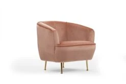 Roze Artie Wing Stoel: Beukenhouten Frame, Polyester Stof -Emob 560ARE1717 20 202 9d91