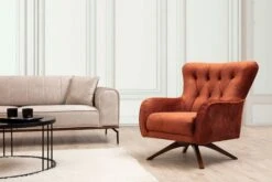 Artie Wing Chair | Beukenhout | Oranje