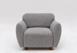 Artie Wing Chair | Beukenhouten Frame | Licht Grijs -Emob 560ARE1727 20 204 a911