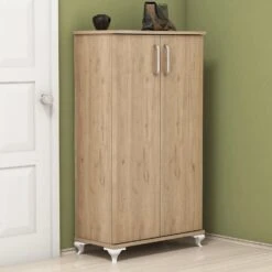 Notenhouten Schoenenkast | Almaren | 18mm Dik | 72cm X 120cm X 32cm