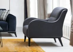 Stijlvolle Wing Chair Met Beukenhouten Frame | Antraciet Kleur -Emob 569HLN1503 20 203 361d