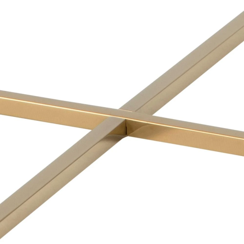 Salontafel Alisma ø80cm - Zwart Marmer/ Goud 4 Salontafel Alisma ø80cm - Zwart Marmer/ Goud - Afbeelding 4