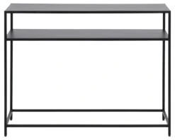 Sidetable Nebas 100cm 1 Legplank - Mat Zwart -Emob 60F9A966 A265 4BED A222 1825BD786A24 cdaa