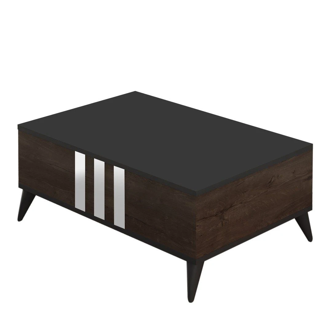 Woody Fashion Salontafel | 18mm Melamine | Antraciet Notenhout 3 Woody Fashion Salontafel | 18mm Melamine | Antraciet Notenhout - Afbeelding 3