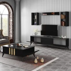 Woody Fashion Salontafel | Melamine Gecoat | 18mm Dikte | PVC Poten | Antraciet Zwart 9 Woody Fashion Salontafel | Melamine Gecoat | 18mm Dikte | PVC Poten | Antraciet Zwart -Emob 618BLY1132 20 204 d572