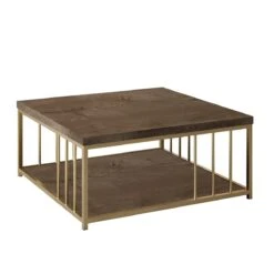 Houten Mode Melamine Salontafel, Walnoot Goud -Emob 618BLY1135 20 205 b50b