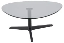 Salontafel Bartos 84x77 - Zwart/glas -Emob 631CC465 0BE3 42D1 AC33 681ABDF273B4 9a2b