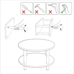 Dora Salontafel | 100% Melamine Gecoat | Atlantic Pine -Emob 688DRA1301 20 204 63a2