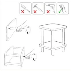 Bijzettafel Dora | Melamine Coating | 25 Mm Dik | Atlantisch Grenen 7 Bijzettafel Dora | Melamine Coating | 25 Mm Dik | Atlantisch Grenen -Emob 688DRA1304 20 204 864f
