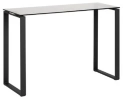 Sidetable Nicola 110cm - Grijs Getint Glas/zwart -Emob 6C5C518A 7945 4028 9DAC 0BFDDDC0966F 48bf