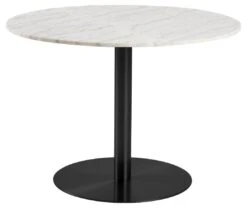 Ronde Eettafel Carlos ø105cm - Wit Marmer/zwart -Emob 70E91937 EE42 4252 9A9B EF2FE0237C92 e738