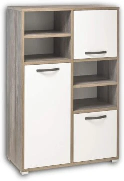 Commode Petrus 96cm Met 3 Deuren - Wit/drijfhout -Emob 71BykIcrFXL. AC SL1500 fe09